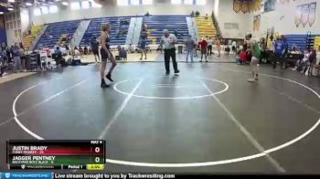 138 lbs Round 4 (8 Team) - Justin Brady, Funky Monkey vs Jagger Pentney, Backyard Boyz Black