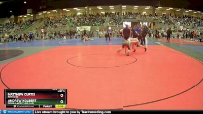 125 lbs Quarterfinal - Matthew Curtis, Mat Sense vs Andrew Kolbert, Piranha Wrestling Club