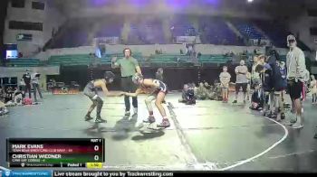 105 lbs Round 3 (3 Team) - Mark Evans, Team Bear Wrestling Club Navy vs Christian Wiedner, Cane Bay Cobras