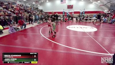 52-56 lbs Round 2 - Jared Koehn, Junior Bulldogs vs Brock Etheredge, Eaton Reds WC