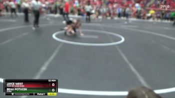 52 lbs Champ. Round 1 - Beau Potucek, CYWC vs Jayce West, Team Of Hard Knox
