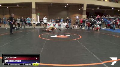 145 lbs Quarterfinal - Trey Dillow, KS vs Dorian Olivarez, TX