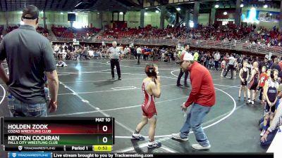 70 lbs Cons. Round 2 - Kenton Cochran, Falls City Wrestling Club vs Holden Zook, Cozad Wrestling Club