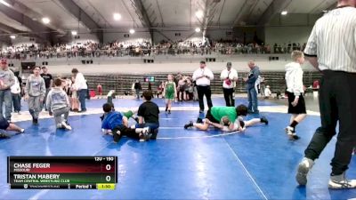 150 lbs Champ. Round 1 - Tristan Mabery, Team Central Wrestling Club vs Chase Feger, Missouri