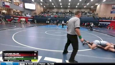 175 lbs Round 4 - Braeden Simoneaux, Teurlings Catholic vs Catcher Miller, Memphis University School