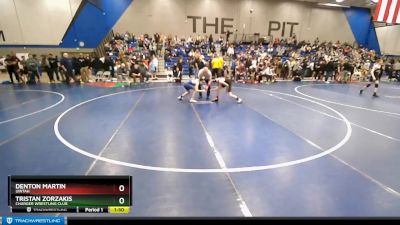 100 lbs Champ. Round 1 - Denton Martin, Uintah vs Tristan Zorzakis, Charger Wrestling Club