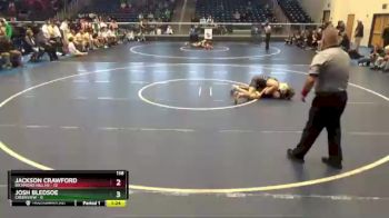 138 lbs Quarterfinals (8 Team) - Jackson Crawford, Richmond Hill HS vs Josh Bledsoe, Creekview