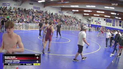 144 lbs Cons. Round 2 - Elias Rush, Roseburg Mat Club vs Thomas Wippel, Eagle Point Wrestling