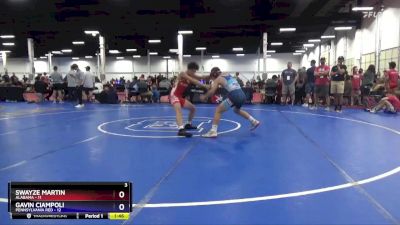 125 lbs 2nd Wrestleback (16 Team) - Swayze Martin, Alabama vs Gavin Ciampoli, Pennsylvania Red