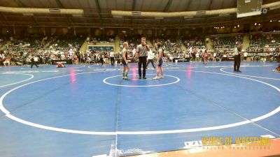 100 lbs Round Of 16 - Regan Huppenthal, Brighton Wrestling Club vs Delaney Tackett, Pursuit