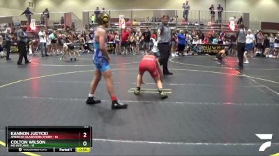 107 lbs Semis & 1st Wrestleback (8 Team) - Kannon Judycki, American Gladiators-Storm vs Colton Wilson, MO Outlaws