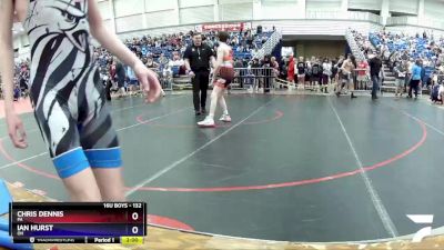 132 lbs Champ. Round 2 - Chris Dennis, PA vs Ian Hurst, OH