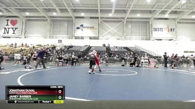 112 lbs Cons. Semi - Jamey Barber, Journeymen Wrestling Club vs Jonathan Duval, Glens Falls Wrestling Club