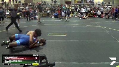 170 lbs Semis & 1st Wrestleback (8 Team) - Isaac Barrientos, POWA vs Noah Greene, American Gladiators-Thunder