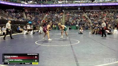 2A 215 lbs Quarterfinal - Ethan Kuball, Seaforth vs Matthew Cranfill, Bandys