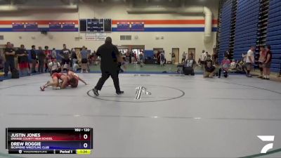 120 lbs 1st Place Match - Drew Roggie, Richmond Wrestling Club vs Justin Jones, Orange County High School