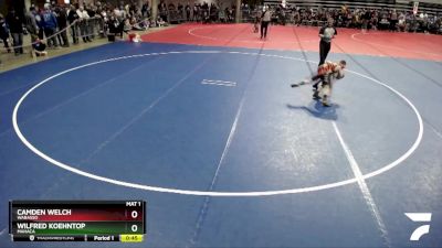 65 lbs Champ. Round 1 - Camden Welch, Wabasso vs Wilfred Koehntop, MAHACA