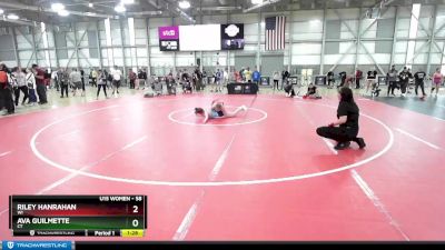 58 lbs Quarterfinal - Riley Hanrahan, WI vs Ava Guilmette, CT