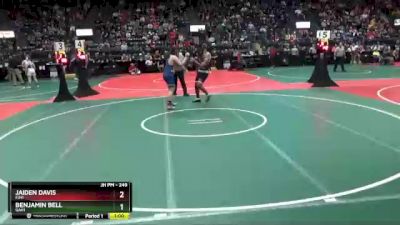 249 lbs Quarterfinal - Jaiden Davis, FJH1 vs Benjamin Bell, GAH1