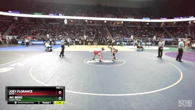 II-118 lbs Quarterfinal - Avi Berg, Glens Falls vs Joey Florance, BGAH