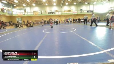 60-65 lbs Round 1 - Joseph Zulpo, Team Zulpo - PERRYVILLE vs Taten Roper, Dexter Youth Wrestling