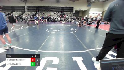 85 lbs Rr Rnd 8 - Benjamin Schoeneberger, Grit Mat Club vs Julius FELICIANO, Shore Thing Surf