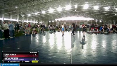 74 lbs Semifinal - Kash Huber, Utah vs Brock Zesiger, Sanderson Wrestling Academy