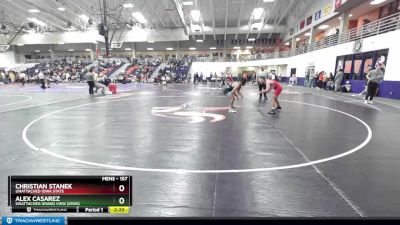 157 lbs Cons. Round 5 - Alex Casarez, Unattached Grand View (Iowa) vs Christian Stanek, Unattached Iowa State