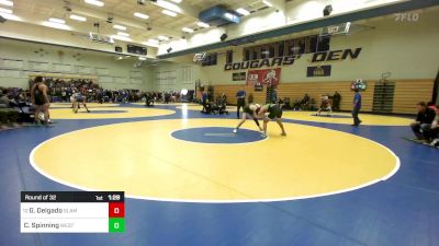 148 lbs Round Of 32 - Gabriel Delgado, SLAM Academy (NV) vs Charlie Spinning, West Linn (OR)