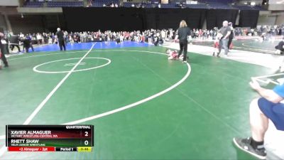 45 lbs Quarterfinal - Xavier Almaguer, Victory Wrestling-Central WA vs Rhett Shaw, Yelm Junior Wrestling