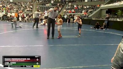 80 lbs Cons. Semi - Cael Jones, Moyer Elite vs Isaiah Merriweather-Ward, Siouxland Wrestling Academy