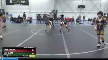 76 lbs Finals (2 Team) - Jax Bucco, Triumph vs Jake Simione, Warhawks Black