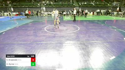 138 lbs Quarterfinal - Cj Krajewski, Secaucus vs Danny Byrne, Orchard South WC