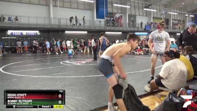 113 lbs 2nd Wrestleback (16 Team) - Noah Hyatt, BRAWL Black vs Bobby Rutkoff, Alabama Elite White