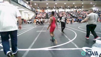 85 lbs Semifinal - Tyler Howell, R.A.W. vs Kyran Anderson, Fort Gibson Youth Wrestling