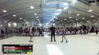 109 lbs 3rd Place Match - Brock Goebel, Syracuse Youth Mat Club vs Owen Launer, Nebraska Golden Eagles Wrestling Club