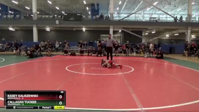 45 lbs Round 3 (6 Team) - Kasey Kaliszewski, Brecksville vs Callahan Tucker, Wadsworth