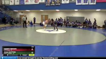 220 lbs Placement Matches (8 Team) - Sammy Brown, Jefferson vs Evan Guyton, West Laurens