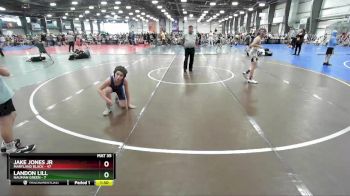 96 lbs Rd# 9- 2:15pm Saturday Final Pool - Landon Lill, Nauman Green vs Jake Jones Jr, Maryland BLACK