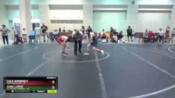 88 lbs Round 5 (6 Team) - Cale Wimberly, East Coast Elite vs Zakk Larue, U2 Upstate Uprising