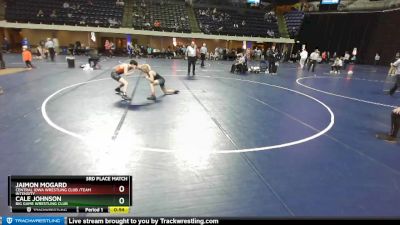 95 lbs 3rd Place Match - Cale Johnson, Big Game Wrestling Club vs Jaimon Mogard, Central Iowa Wrestling Club /Team Intensity