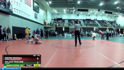119 lbs Champ. Round 1 - Joston Woodall, Intense Wrestling Club vs Malachi Thullner, Indiana