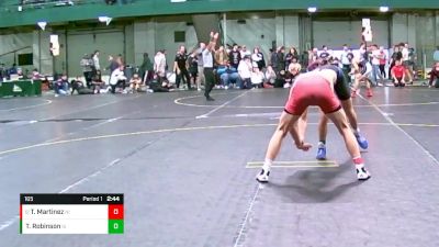 165 lbs Cons. Semi - Tyler Martinez, Northern Illinois vs Trammel Robinson, Grand Valley State