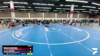 122 lbs Semifinal - Megan Edwards, Rockwall Training Center vs Ileah Brown, All American Wrestling Club