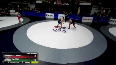 97 lbs Cons. Round 2 - Adrian Falcon, California vs Francisco Lastra, California