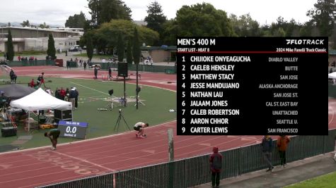 Men's 400m, Prelims 8