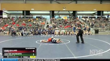 113 lbs Quarterfinals (8 Team) - Sawyer Hackbarth, Edmond North vs Hank Bullard, Mustang