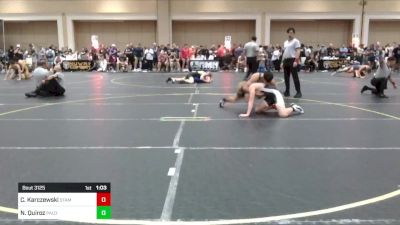 150 lbs Round Of 128 - Colton Karczewski, Stampede WC vs Nicholas Quiroz, Palo Alto HS