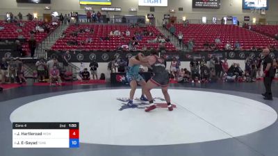 110 kg Cons 4 - James Hartleroad, Midwest Regional Training Center vs Justice El-Sayad, Temecula Valley High School Wrestling