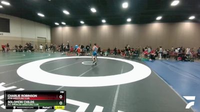 108 lbs Cons. Semi - Solomon Childs, All American Wrestling Club vs Charlie Robinson, Ryse Wrestling Club